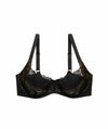 Natori Statement Supportive Full Figure Underwired Lace Bra - Black/Cafe Bras