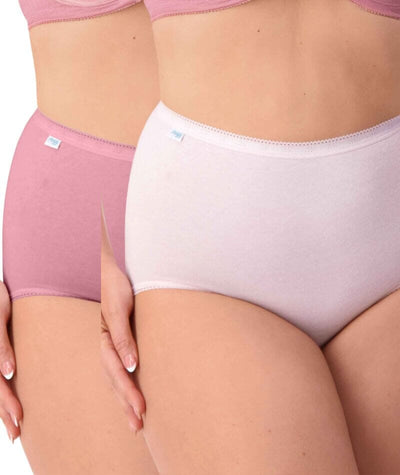 Sloggi Maxi Brief 2 Pack - Rose/Rosebloom Knickers