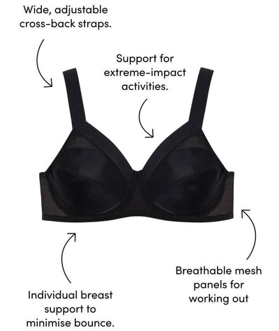 Berlei Shift Non-Padded Sports Bra - Black Bras