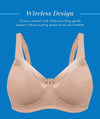 Bestform Satin Trim Wire-Free Cotton Bra With Unlined Cups 2 Pack - Dark Pink/Nude Bras