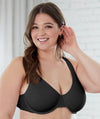 Bestform Unlined Cotton Stretch T-Shirt Bra with Underwire 2 Pack - Black Bras