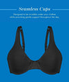 Bestform Unlined Cotton Stretch T-Shirt Bra with Underwire 2 Pack - Black Bras