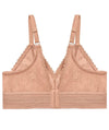 Glamorise Bramour Gramercy Luxe Lace Wire-free Bralette - Cappuccino Bras