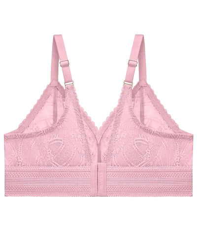 Glamorise Bramour Gramercy Luxe Lace Wire-free Bralette - Mauve Bras