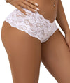 Curvy Floral Lace Brief - White Knickers