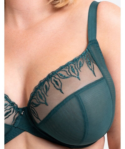 Curvy Kate Flare Full Plunge Side Support Multiway Bra - Emerald Sparkle Bras