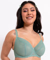 Curvy Kate Happy Boobs Balcony Bra - Sage Green Bras