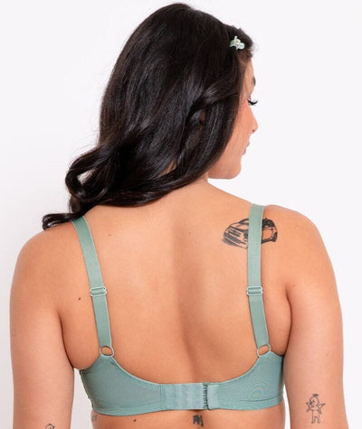 Curvy Kate Happy Boobs Balcony Bra - Sage Green Bras