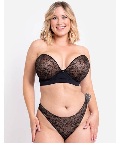 Curvy Kate Hey Girls Superplunge Strapless Bra - Black/Latte Bras