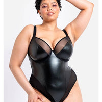 Curvy Kate Rebelle Plunge Bodysuit - Black