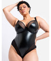 Curvy Kate Rebelle Plunge Bodysuit - Black Bodysuits & Basques