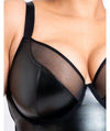 Curvy Kate Rebelle Plunge Bodysuit - Black Bodysuits & Basques