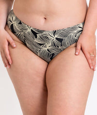 Curvy Kate Ripple Reef Classic Brief - Black Print