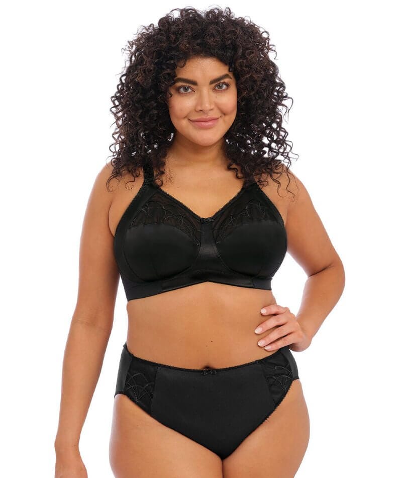 Elomi Jasmine Full Cup Lacey Bra. Black Size 38E : : Everything  Else