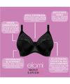 Elomi Cate Underwired Full Cup Banded Bra - Black Bras