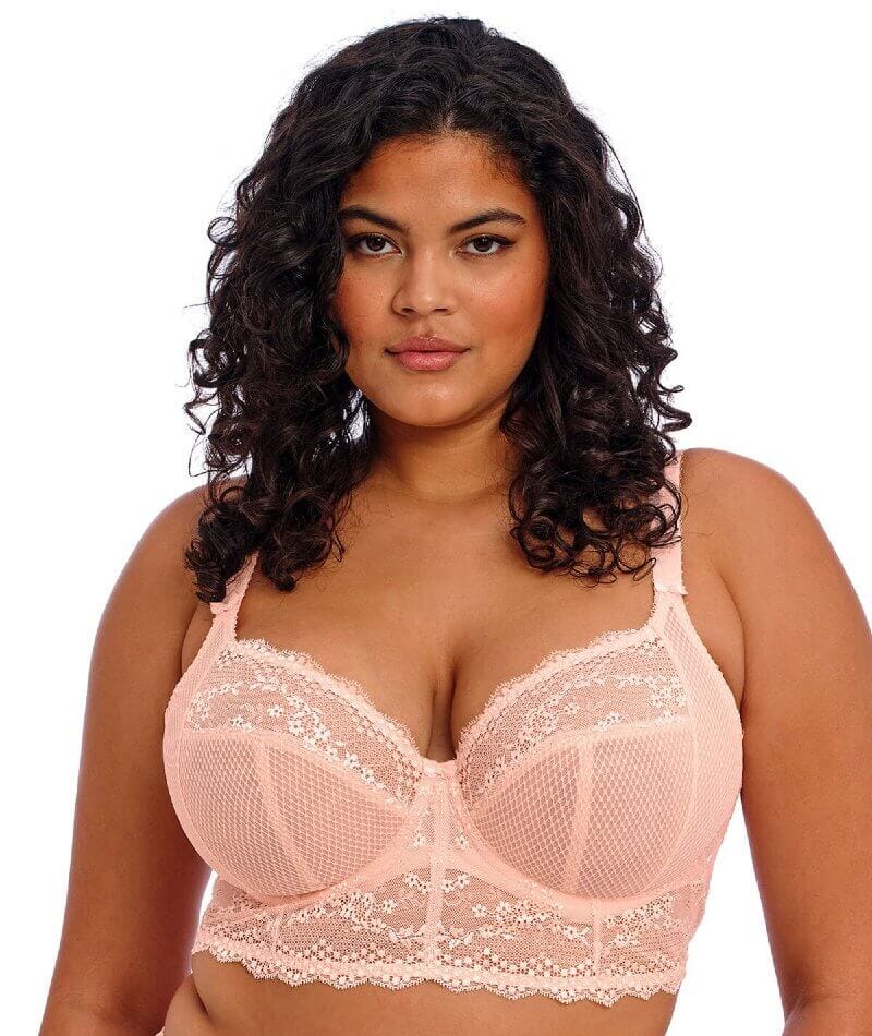  Womens Full Coverage Floral Underwire Non Padded Lace Bra  Plus Size Lingerie 40DDD Pink