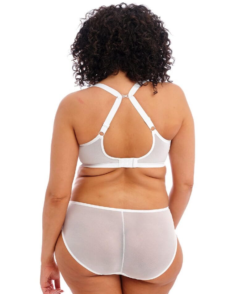 38H Bra Size in F Cup Sizes White Matilda by Elomi Larger Cup
