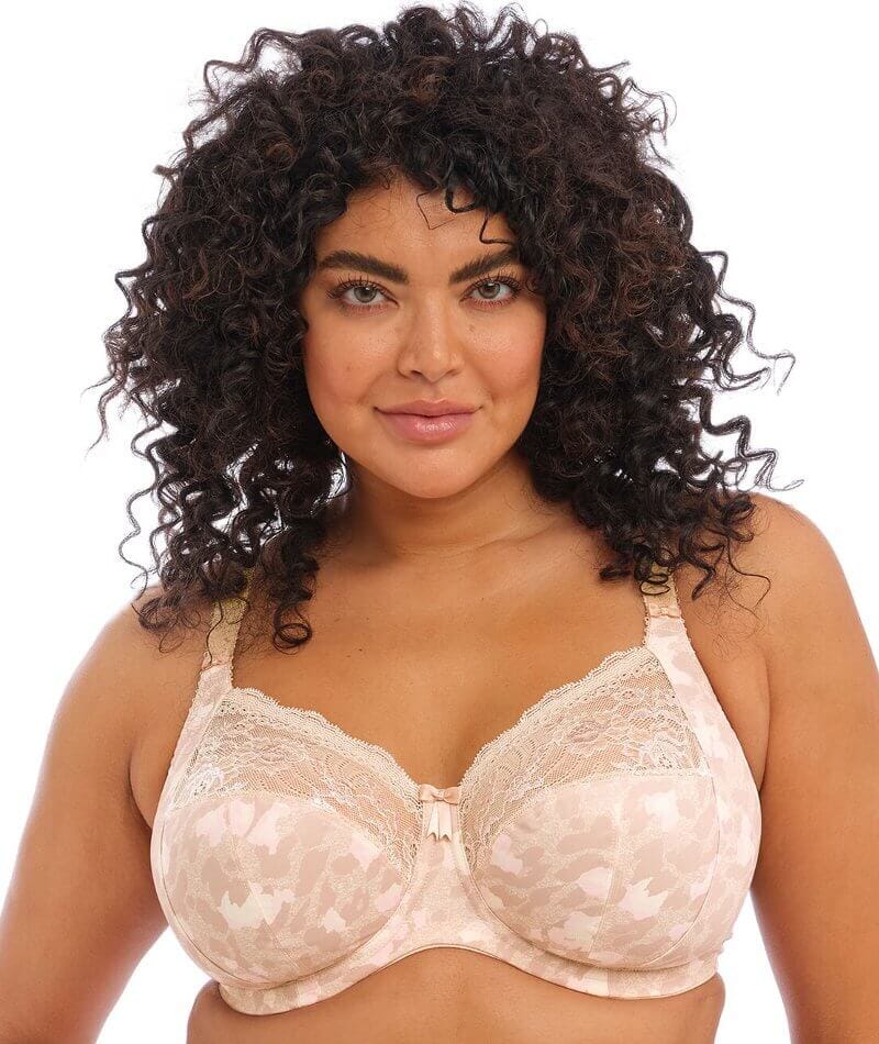 Elomi Morgan Stretch Lace Banded Underwire Bra (4110),38J,Cameo Rose