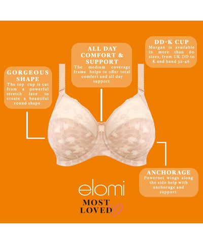 Elomi Morgan Underwired Bra - Toasted Almond Bras