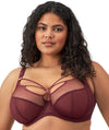 Elomi Sachi Underwired Plunge Bra - Cabernet Bras