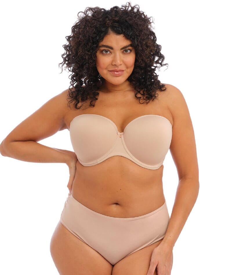 Elomi Smoothing Underwire Foam Molded Strapless Bra, Nude, 36E US -  Discount Scrubs and Fashion