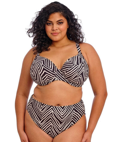 Elomi Swim Fiji Falls Mid Rise Bikini Brief - Black Swim