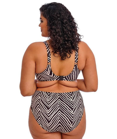 Elomi Swim Fiji Falls Mid Rise Bikini Brief - Black Swim