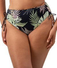 Elomi Swim Tropical Retreat Adjustable Bikini Brief - Black