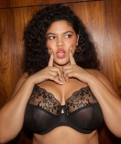 Elomi Zarla Underwire Bra - Black Bras