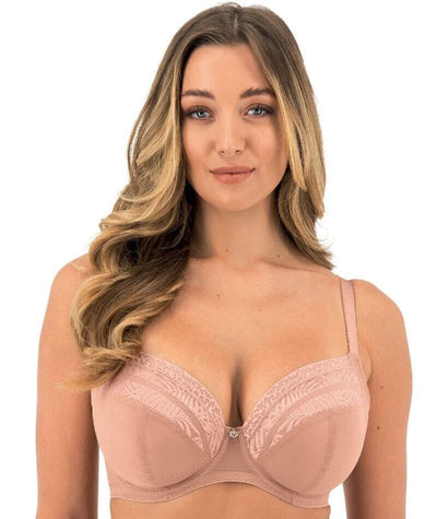 Fantasie Devote Underwire Side Support Plunge Bra - Cafe Au Lait Bras