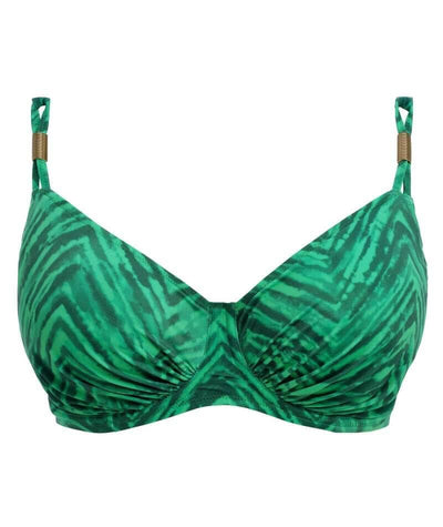 Fantasie Swim Punta Mita Underwire Gathered Full Cup Bikini Top - Emerald Swim