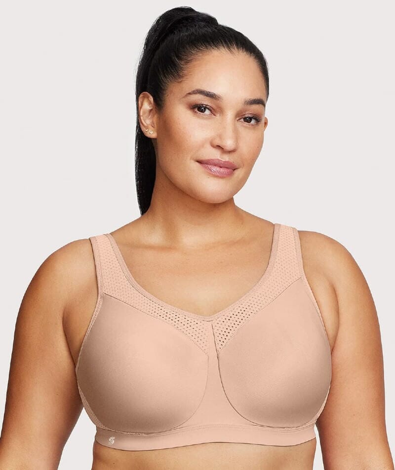 Glamorise High Impact Underwire Sports Bra Cafe Curvy Bras