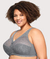 Glamorise MagicLift Moisture Control Wire-free Bra - Gray Bras