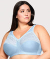 Glamorise MagicLift Moisture Wire-free Control Bra - Light Blue Bras