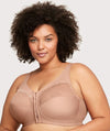 Glamorise MagicLift Natural Shape Front-Closure Wire-free Bra - Cappuccino Bras