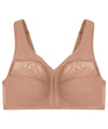 Glamorise MagicLift Natural Shape Front-Closure Wire-free Bra - Cappuccino Bras