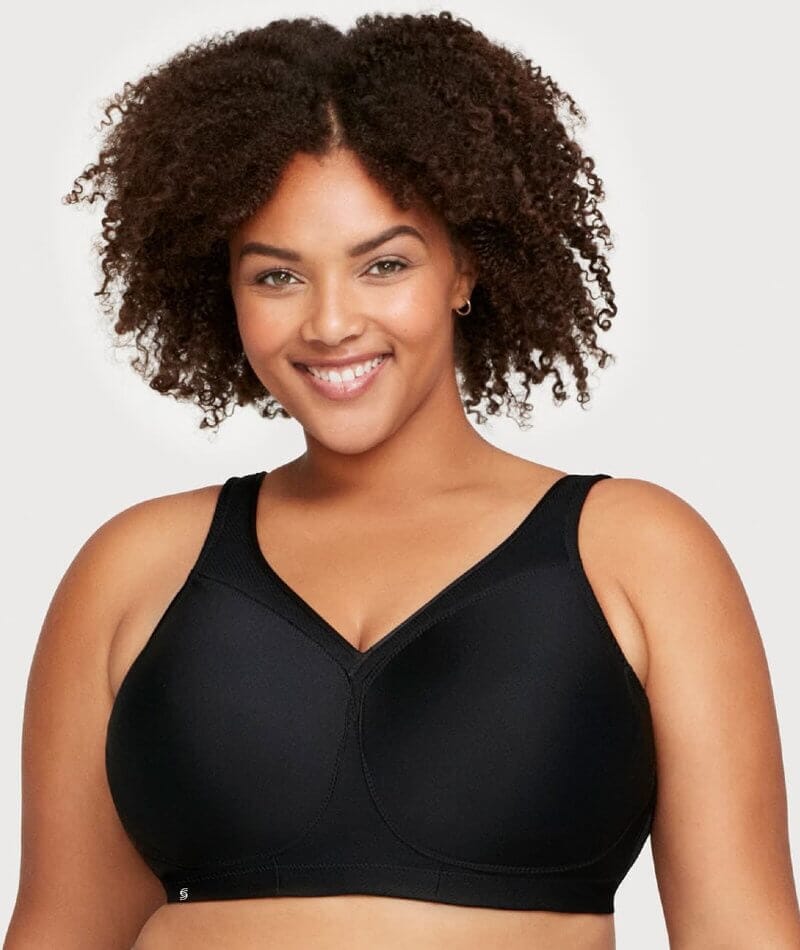 Buy Black Strappy Back Medium Impact Sports Bra from Next Luxembourg