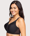 Glamorise MagicLift Seamless Wire-free Support T-Shirt Bra - Black Bras