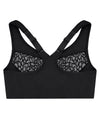 Glamorise MagicLift Wire-Free Front-Closure Racerback Bra - Black Bras