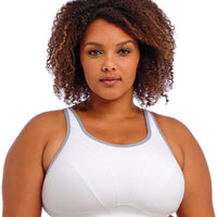 Goddess Sport Soft Cup Sports Bra - White