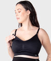 Hotmilk My Necessity Seamless F-G Cup Maternity & Nursing Wire-Free Bra - Black Bras