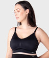 Hotmilk My Necessity Seamless F-G Cup Maternity & Nursing Wire-Free Bra - Black Bras