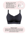 Hotmilk My Necessity Seamless Regular Fit Maternity & Nursing Wire-Free Bra - Black Bras