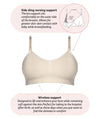 Hotmilk My Necessity Seamless F-G Cup Maternity & Nursing Wire-Free Bra - Frappe Bras