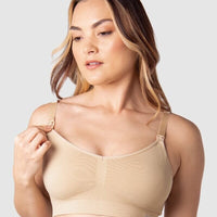 Hotmilk My Necessity Seamless Regular Fit Maternity & Nursing Wire-Free Bra - Frappe