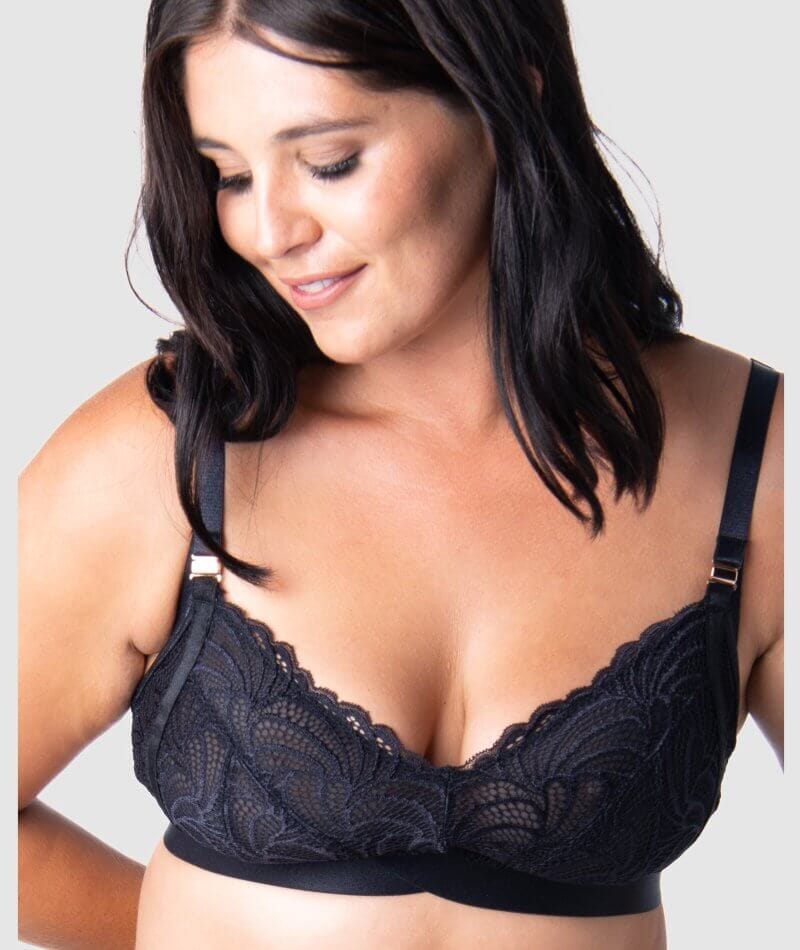 Semi Push-up Non Wire Nursing Bra by Inay Moments colors Black