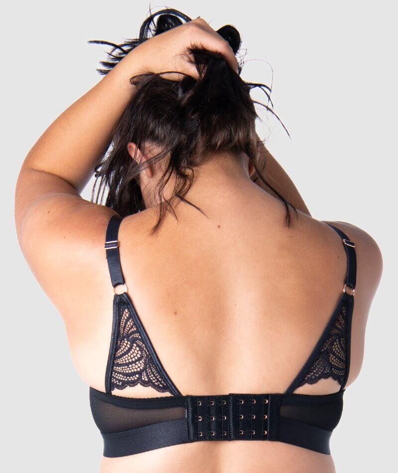 Charcoal Black backless bra – Warmupactivewear