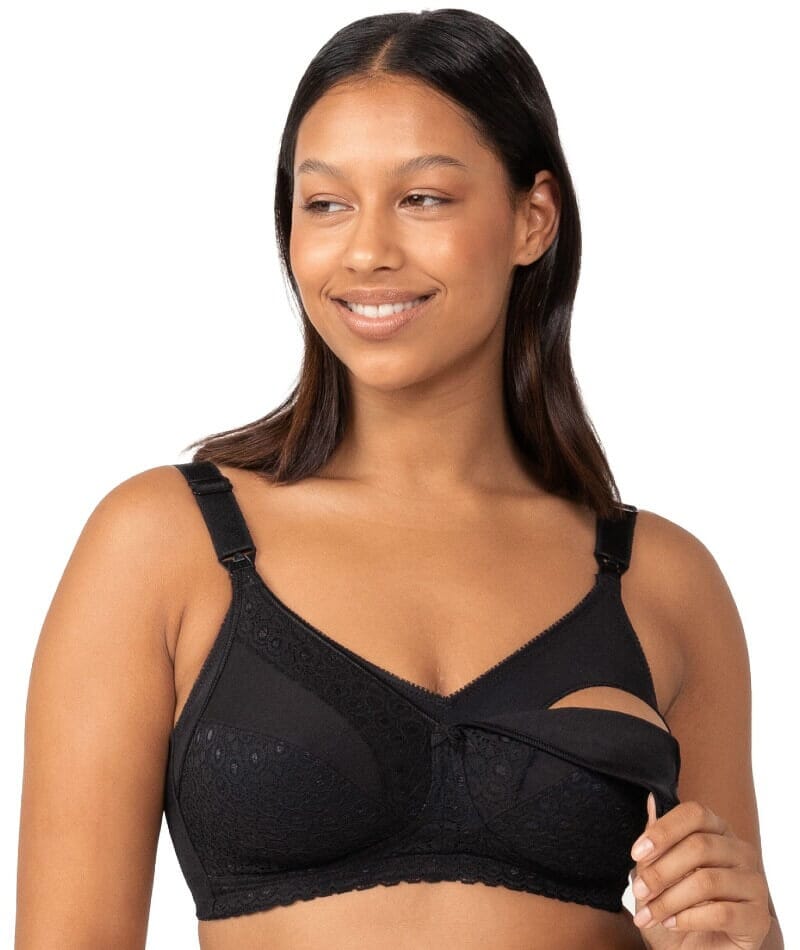 Nursing bra padded Wired Bra Lace - Black