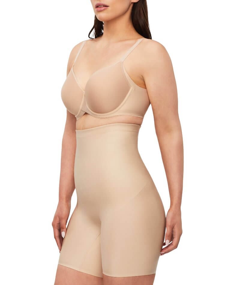 Buy Naomi and Nicole Women's Cool and Comfortable Hi-Waist Thigh Slimmer  Shapewear, Nude, XL at