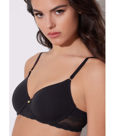 Natori Bliss Perfection Smooth Underwired T-Shirt Bra - Black Bras